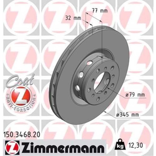 Zimmermann bremsscheibe ø345 - zimmermann,