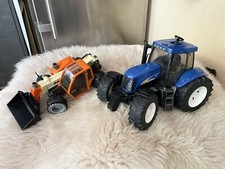 BRUDER Modell 1776/01 Teleskoplader + Traktor New holand JLG 2505 Frontlader