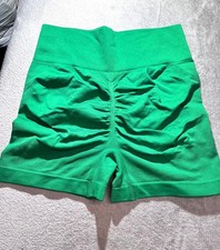 Sexy Mini Shorts Grün Scrunch Po Lifting Sport Hose Stretch Hotpants 36/38