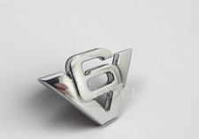 3D V6 KFZ  Metall Aufkleber