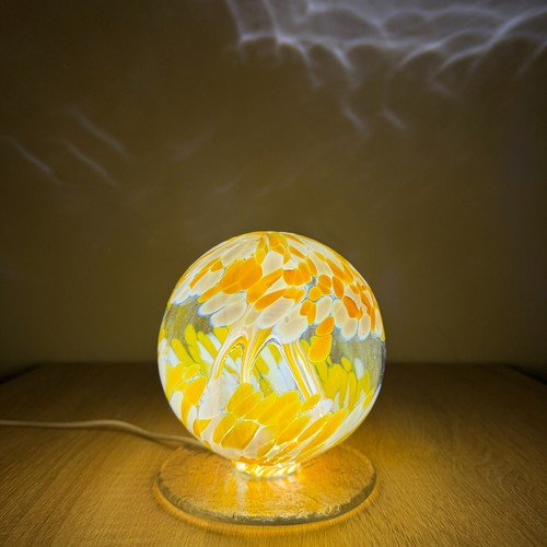 Hexenkugel lampe 12cm gelb - lampe,