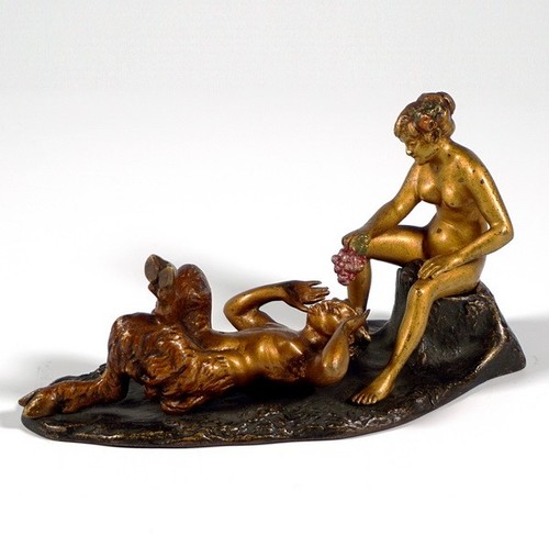 Erotische wiener bronze - erotische, faun