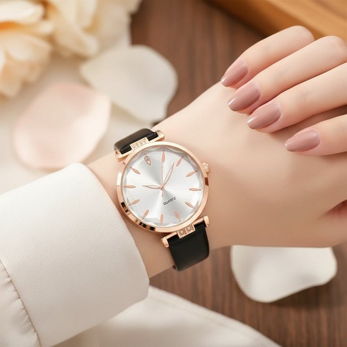 Damenuhren schwarz rose - damenuhren schwarz,