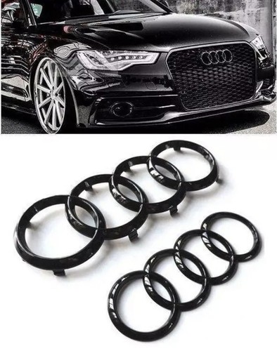 Audi glänzend schwarz - 2x,