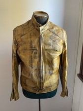 Motorrad Lederjacke Piter Gr. 54 - Man Biker Leather Jacket