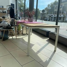 Janua Outdoortisch S600 Akazie Roh Gebürstet Gestell Edelstahl 