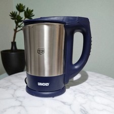 Unold Wasserkocher 18010 - blau - Kalkfilter im Deckel - 1,5 Liter - 360° Sockel