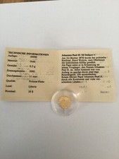 Medaille Gold - Liberia - 10$ - 2003 - Jean Paul II - Kapsel - Zertifikat