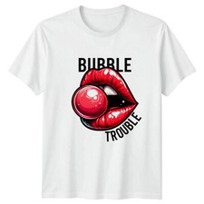 T-Shirt Bubble Trouble Lippen