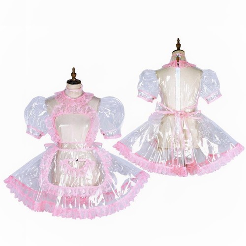 Girl maid sissy lockable - girl, white