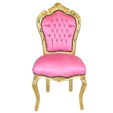 Barockstuhl Stuhl Pink Gold