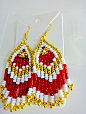 Ohrringe- Handgefertigte Frauen-Ohrringe- Handarbeit- Glasperlen - Neu