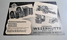 Alte Reklame Werbung Eisenwerk