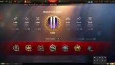 world of tanks account eu WN8 3100+