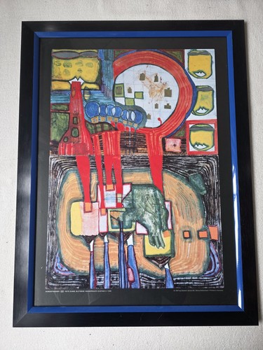 Hundertwasser rote zunge - rote,