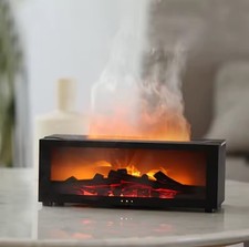 Kreativer Kamin-Luftbefeuchter, Aroma-Diffusor für ätherische Öle mit LED-Licht