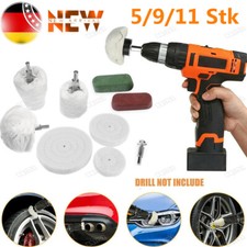 5-11x Polierscheibe Politur Polierköpfe Felgen Chrom Polierset Für Bohrmaschine