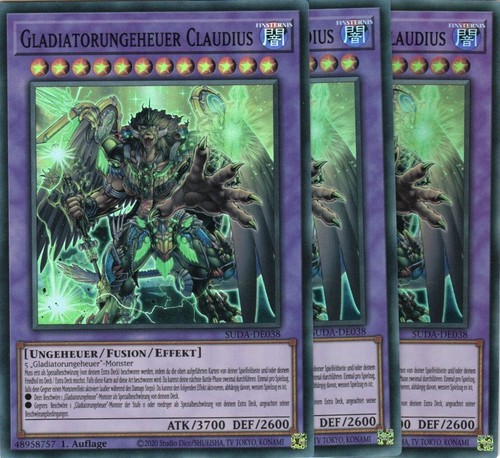 Yugioh gladiatorungeheuer - 3x,