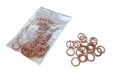 50 Stück Kupferringe Dichtringe Dichtung Kupfer Ring 8x12x1,0 mm DIN 7603 Form A