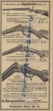 KREIENSEN/HARZ, Werbung 1903, H. Burgsmüller Gewehr-Fabrik Fein-Büchsen-Macherei