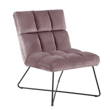 Loungestuhl ALBA - rot - matt