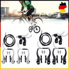 Fahrrad V Bremse Kit Aluminium Satz Bremshebel Züge Felgenbremse HR VR Komplett