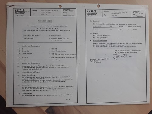 Tüv gutachten ford sierra gbc - sierra,