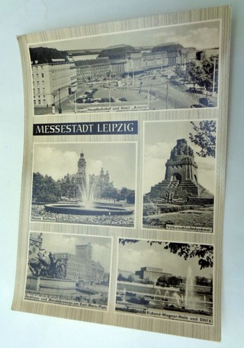 Alte ansichtskarte messestadt - ansichtskarte,