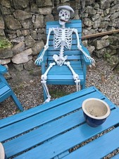 Vintage Gartenset Rost Holz 3-teilig