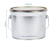 Weißblechdose & Deckel 2,5