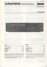 Grundig Service Anleitung Manual R 4200 MKII   B894