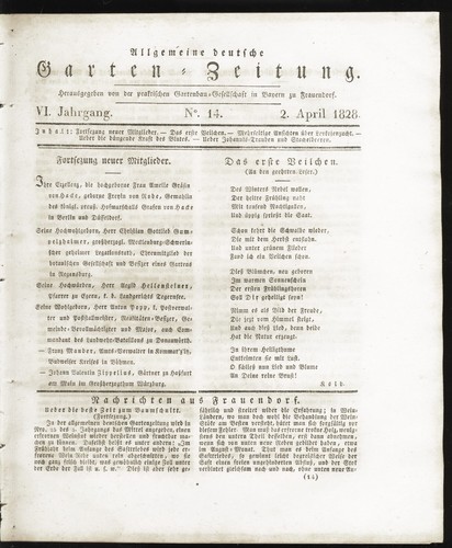 Deutsche gartenzeitung - "deutsche, "