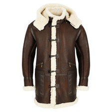 Herren ledermantel braun - ledermantel,