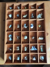 Setzkasten 40 x 60 x 5 cm, Holz Natur, 30 Fächer mit 30 Figuren, Dekoration