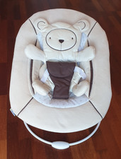 Hauck Alpha Bouncer 2 in 1 Babywippe Hearts, Beige, Hochstuhlaufsatz