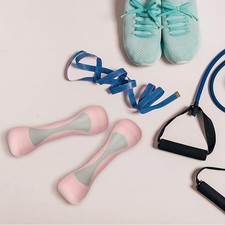 Relaxdays Hanteln verstellbar, 2er Set, einstellbare Gewichte 1kg, 1,5kg, 2kg