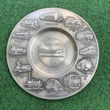 Zinnteller 150 Jahre Österreichische Eisenbahn 1837 - 1987