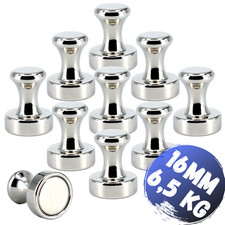 10 x Pinnwand Magnet Kegelmagnet Neodym Magnete 6,5KG Zugkraft Kegel Magnettafel