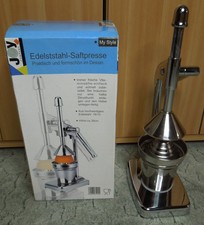 Edelstahl - Saft – Presse, Zitruspresse, Entsaften, „Joy Company“, neu & OVP