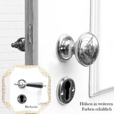 Wechselgarnitur  für Haustüren-Porzellan Griff- Turknauf |PZ|Nickel gl.