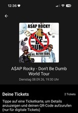 A$AP  rocky konzert karten