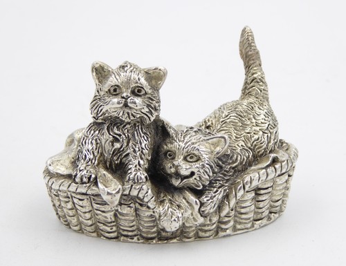 Bezaubernde katzen skulptur - katzen,