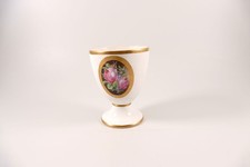 Fürstenberg Vase um 1820 vergoldet Blumen Rosen Höhe 14,5cm