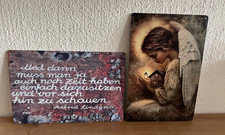 Schild Blech Blechschild Engel Schutzengel Spruch Astrid Lindgren