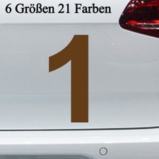 Zahlenaufkleber 1 eins -6