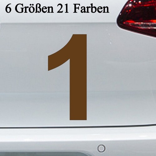 Zahlenaufkleber eins 6 - zahlenaufkleber,