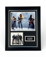 Megadeth Signed Photo Framed &