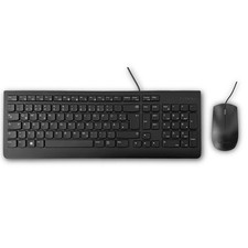 Lenovo Office Set USB PC Tastatur und Maus Deutsch Schwarz DE