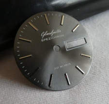 ORIGINAL GDR DDR HERREN UHR ZIFFERBLATT GLASHÜTTE GUB SPEZICHRON 22 RUBIS DATUM