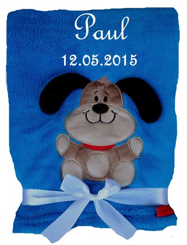 Babydecke mit namen bestickt - namen, +